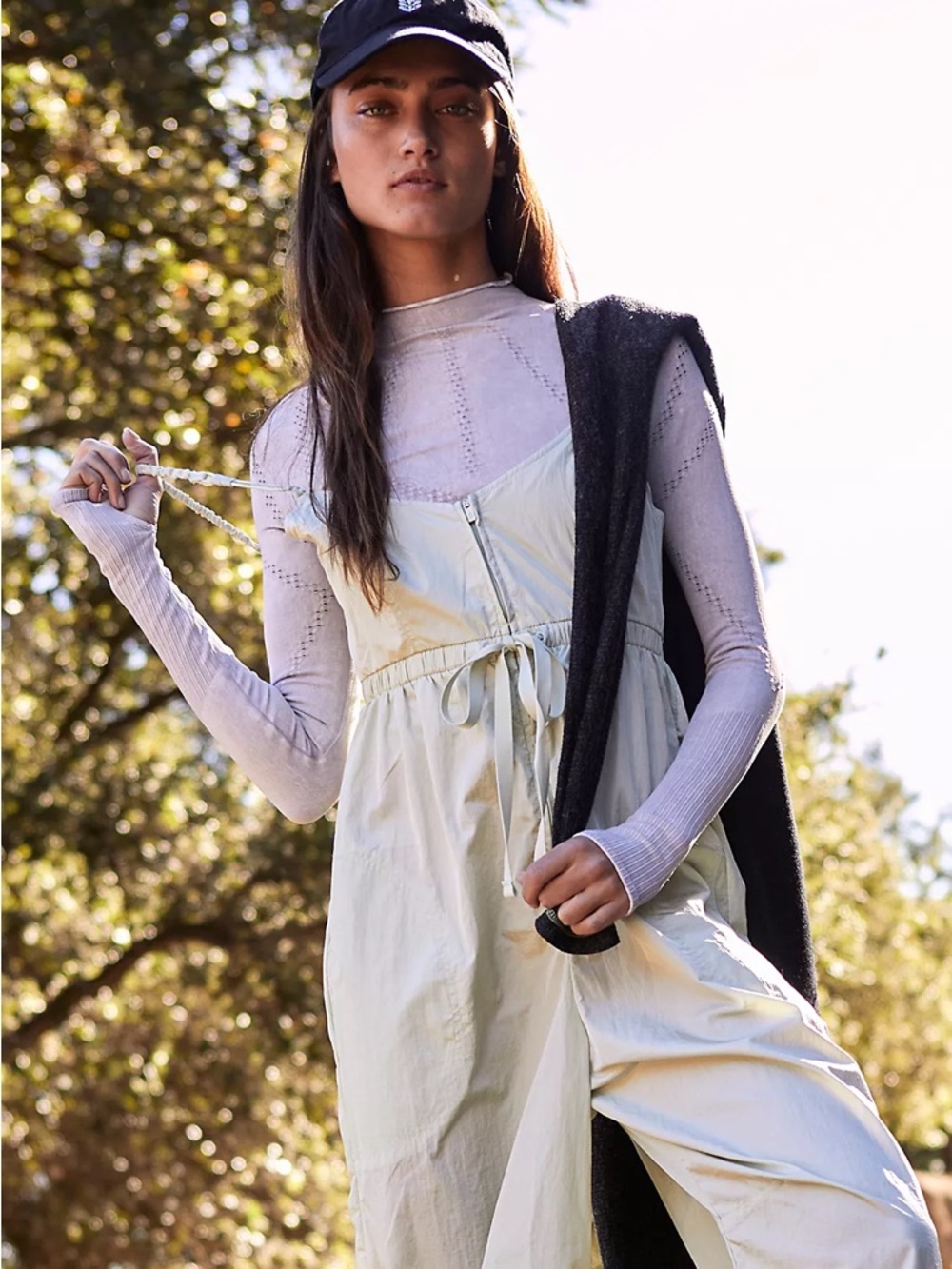 NWT Light Green Free People Movement Down to Earth Jumpsuit XS